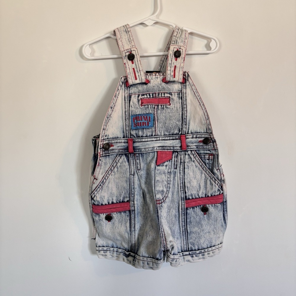 Primi Surf‎ Vintage Shortalls Kids Talk Denim 3T
